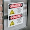 Signmission Formaldehyde Irritant Hazard Bilingual Danger Sign, Vinyl Decal, 7in W x 10in L, 2PK OS-2PACK-DS-D-710-VS-1266 - alternate 3